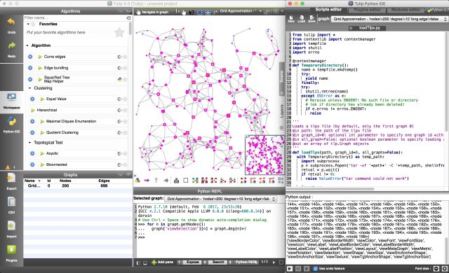 Tulip in action. Screenshot 2